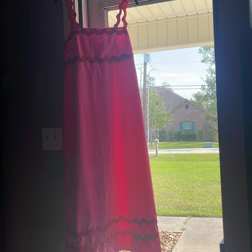 The cutest dress to be a pink crayon for Halloween or just a cute sundress